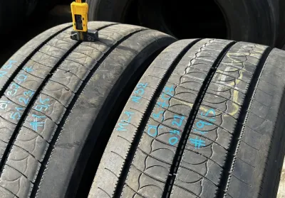 Грузовые шины бу 315 70 22 5 Bridgestone руль — фото 4