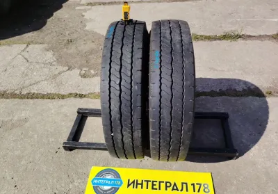 Рулевые шины бу Dunlop 225 225/80r17.5 0/4059 — фото 1