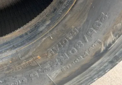 Рулевые шины бу Bridgestone 295/80/22.5 0/4154 — фото 6